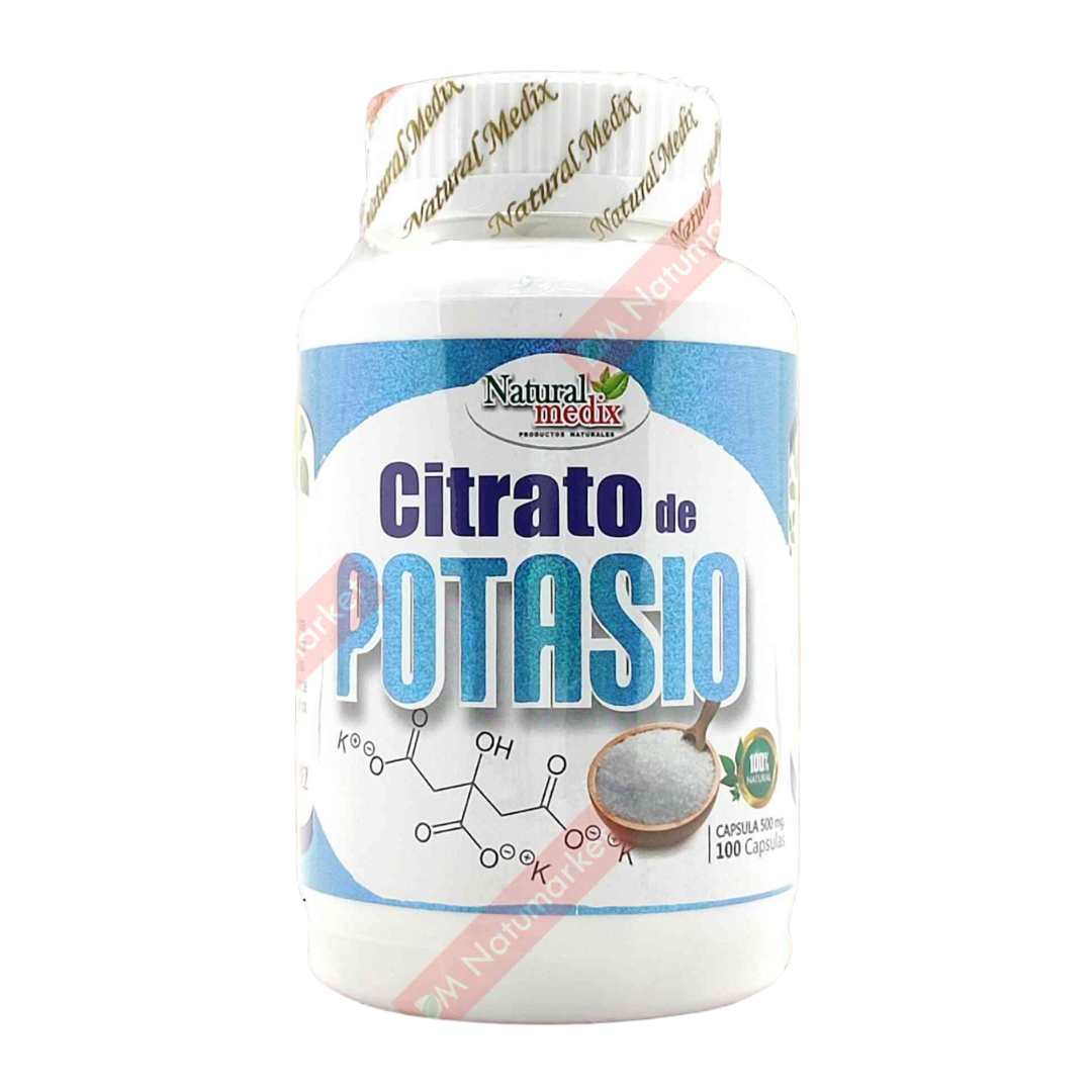 CITRATO DE POTASIO 500MG CAP X 100 (NATURAL MEDIX)
